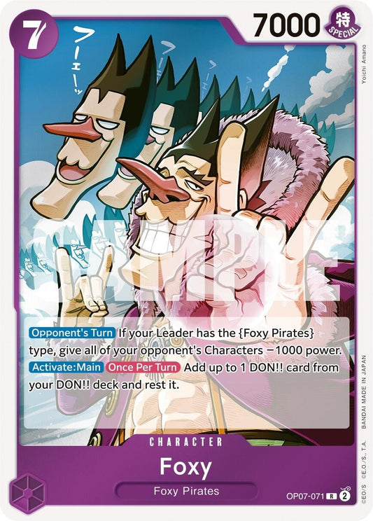 Image for Foxy (071) - One Piece Card Game
