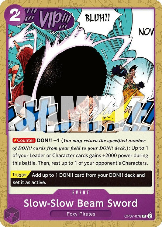 Image for Slow-Slow Beam Sword - One Piece Card Game
