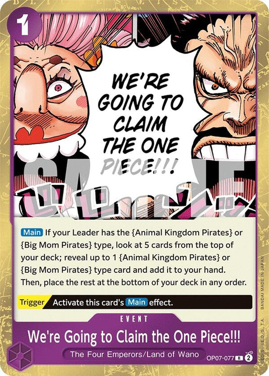 Image for We're Going to Claim the One Piece!!! - One Piece Card Game
