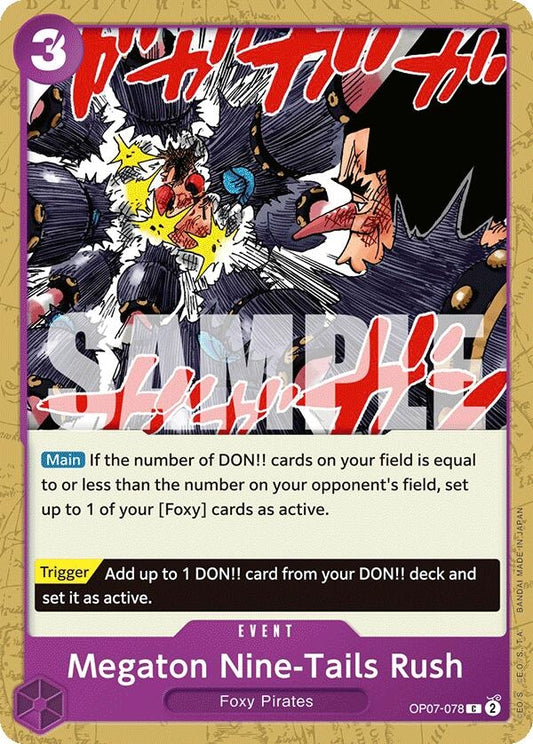 Image for Megaton Nine-Tails Rush - One Piece Card Game