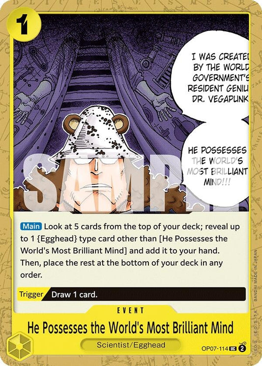 Image for He Possesses the World's Most Brilliant Mind - One Piece Card Game
