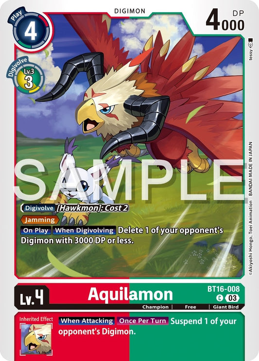 Image for Aquilamon - Digimon Card Game