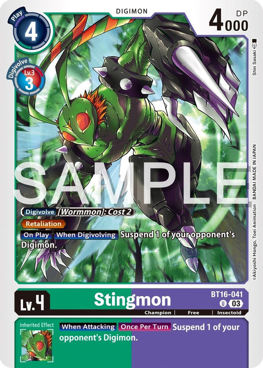 Image for Stingmon - Digimon Card Game