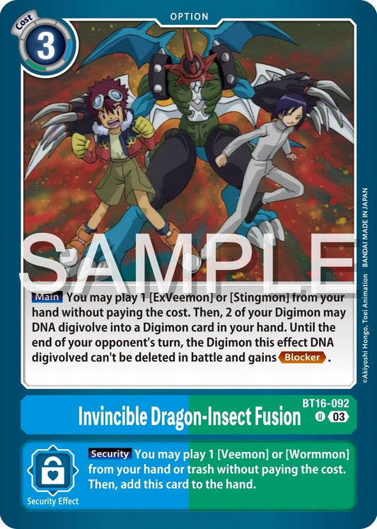 Image for Invincible Dragon-Insect Fusion - Digimon Card Game