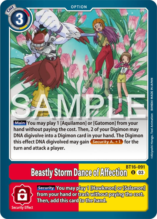 Image for Beastly Storm Dance of Affection - Digimon Card Game