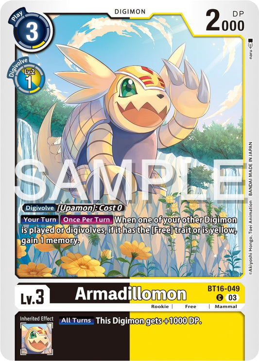 Image for Armadillomon - Digimon Card Game