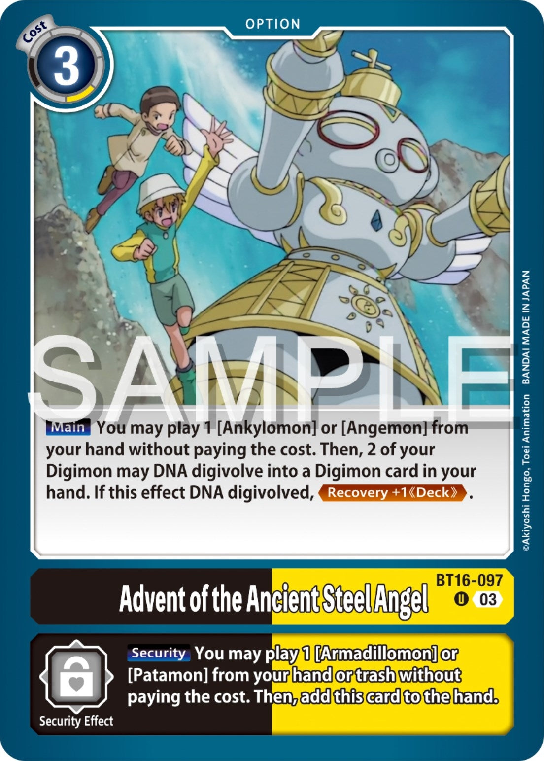 Image for Advent of the Ancient Steel Angel - Digimon Card Game