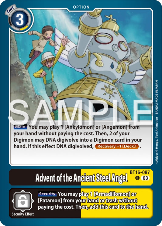 Image for Advent of the Ancient Steel Angel - Digimon Card Game