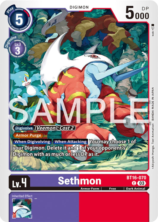 Image for Sethmon - Digimon Card Game