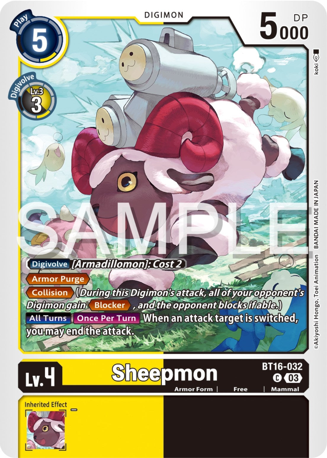 Image for Sheepmon - Digimon Card Game