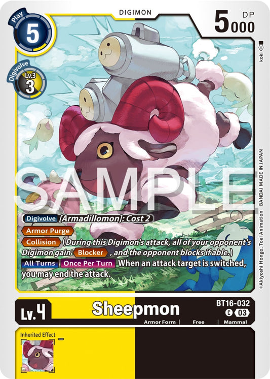 Image for Sheepmon - Digimon Card Game