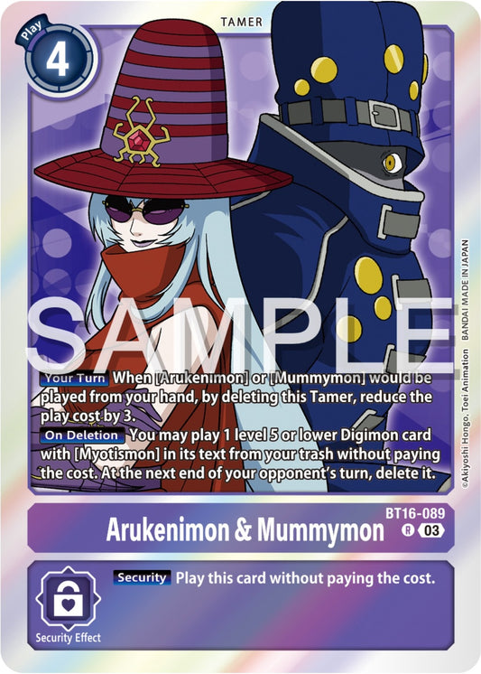 Image for Arukenimon & Mummymon - Digimon Card Game