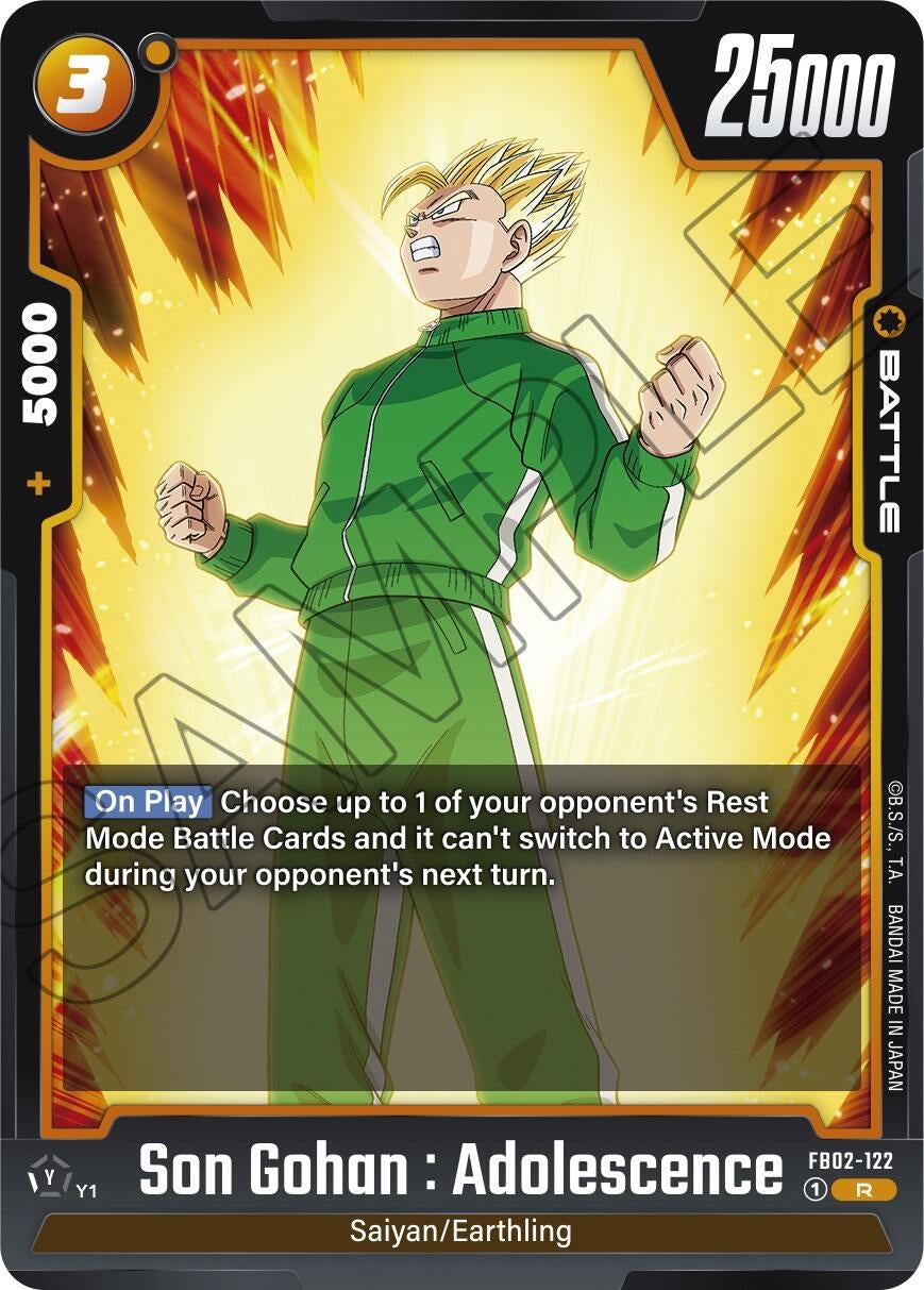 Image for Son Gohan : Adolescence - FB02-122 - Dragon Ball Super: Fusion World