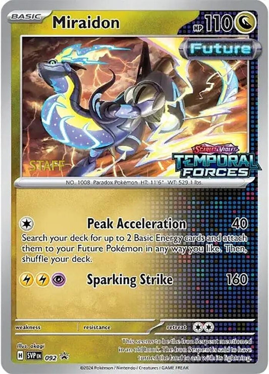 Image for Miraidon - 092 (Prerelease) [Staff] - Pokemon