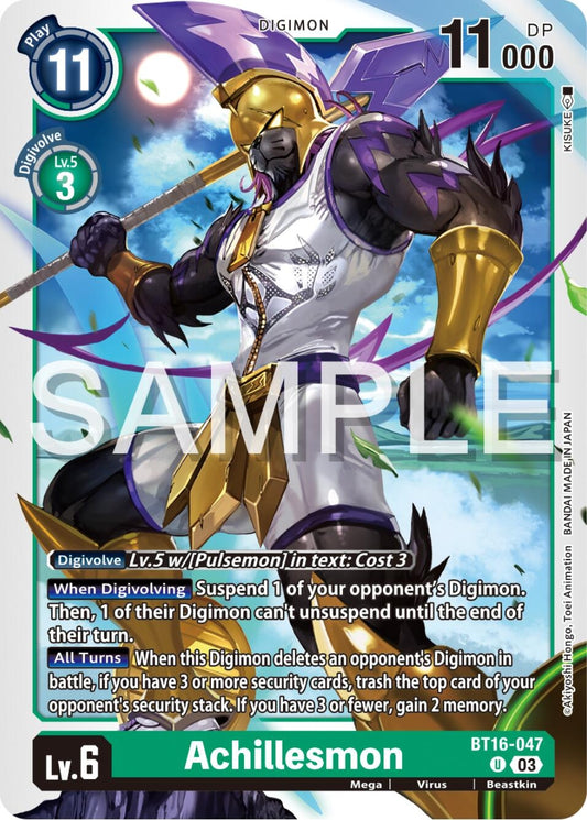 Image for Achillesmon - Digimon Card Game
