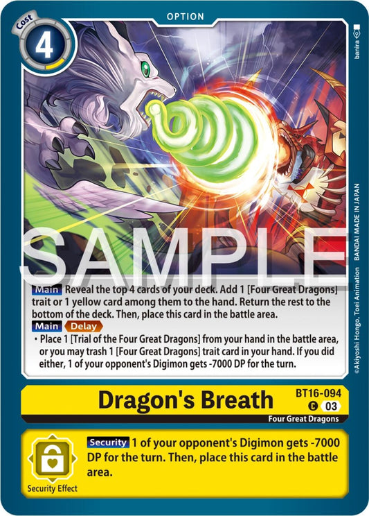 Image for Dragon's Breath - Digimon Card Game
