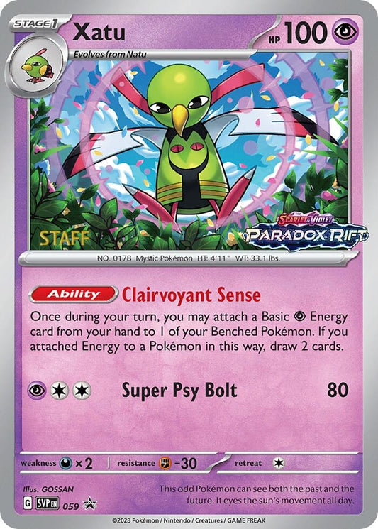 Image for Xatu - 059 (Prerelease) [Staff] - Pokemon