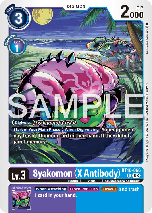 Image for Syakomon (X Antibody) - Digimon Card Game