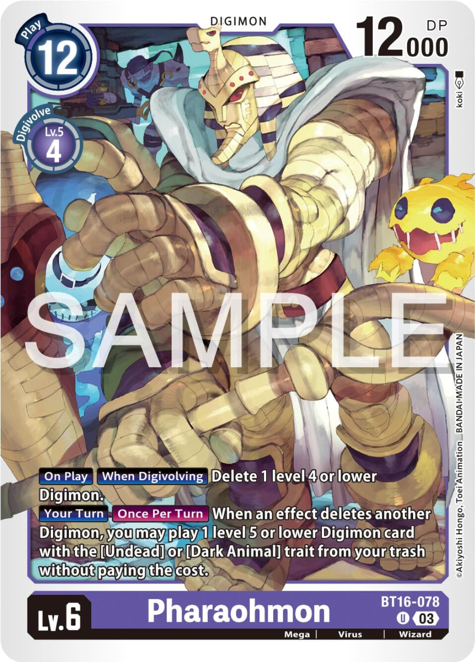 Image for Pharaohmon - Digimon Card Game