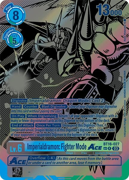 Image for Imperialdramon: Fighter Mode ACE (Textured) - Digimon Card Game