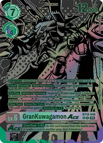 Image for GranKuwagamon ACE (Textured) - Digimon Card Game