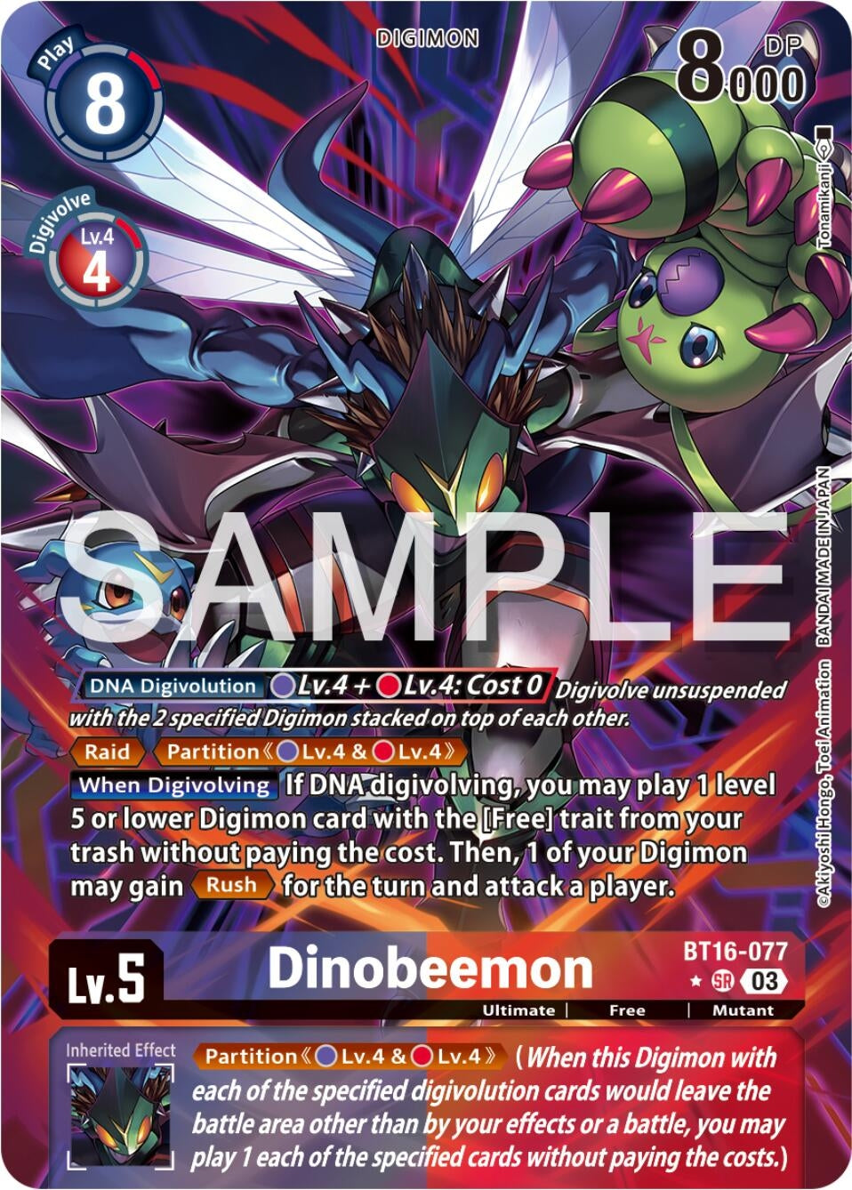Image for Dinobeemon (Alternate Art) - Digimon Card Game