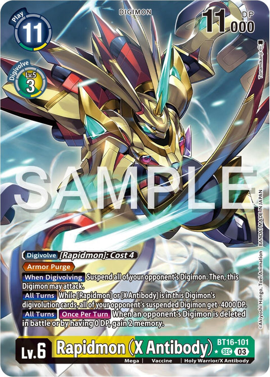 Image for Rapidmon (X Antibody) (Alternate Art) - Digimon Card Game