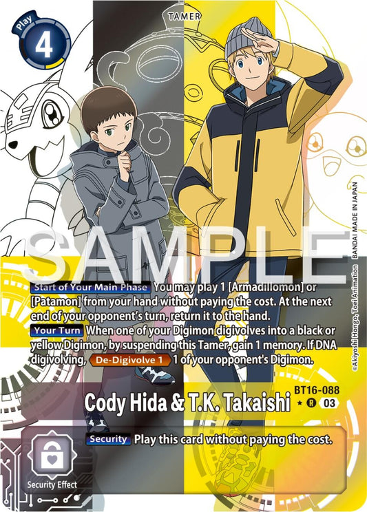 Image for Cody Hida & T.K. Takaishi (Alternate Art) - Digimon Card Game