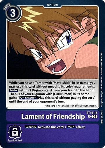 Image for Lament of Friendship (Demo Deck Exclusive) - Digimon Card Game