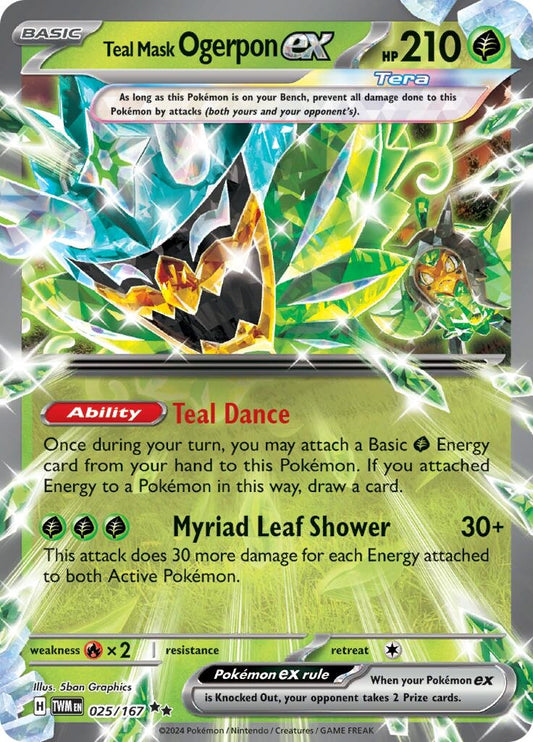 Image for Teal Mask Ogerpon ex - Pokemon