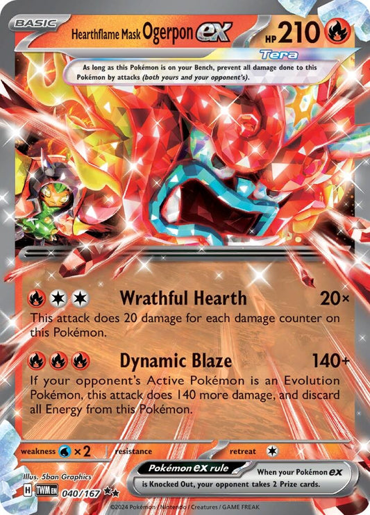 Image for Hearthflame Mask Ogerpon ex - Pokemon