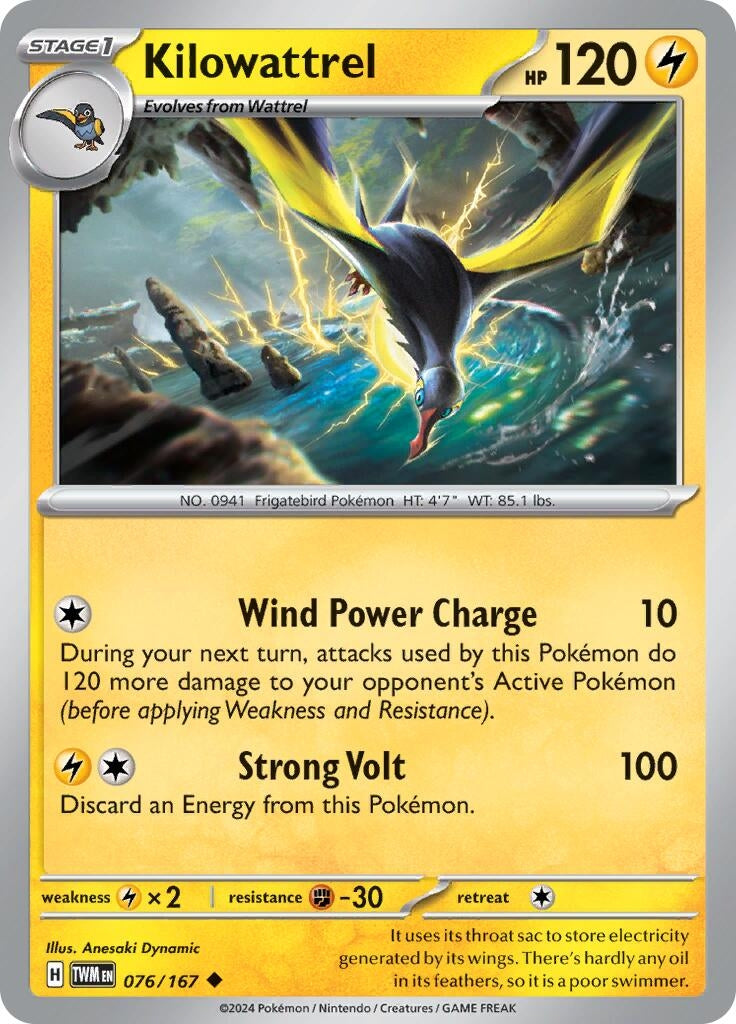 Image for Kilowattrel - Pokemon