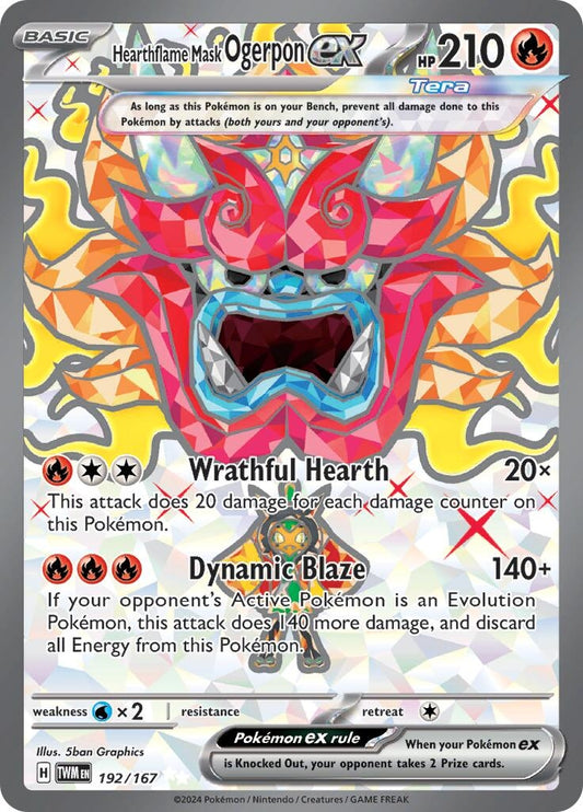 Image for Hearthflame Mask Ogerpon ex - Pokemon
