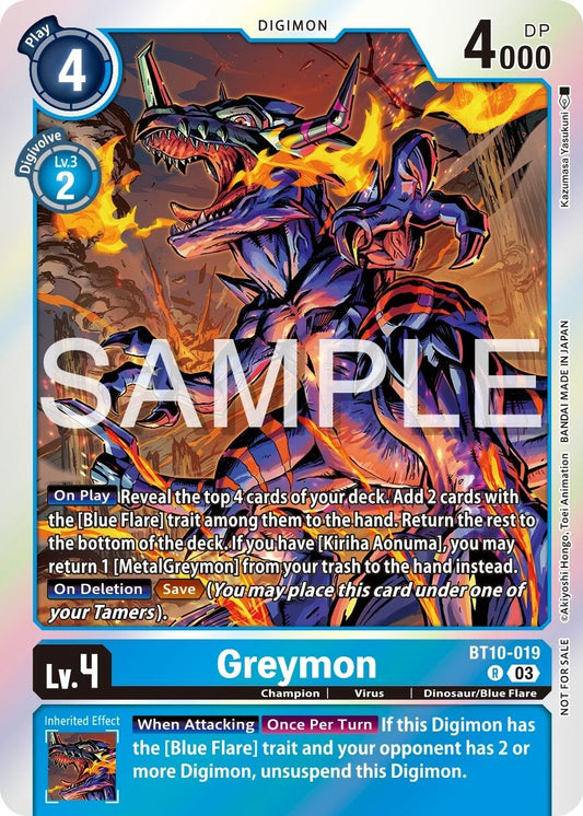Image for Greymon - BT10-019 (Official Tournament Vol.13 Winner Pack) - Digimon Card Game
