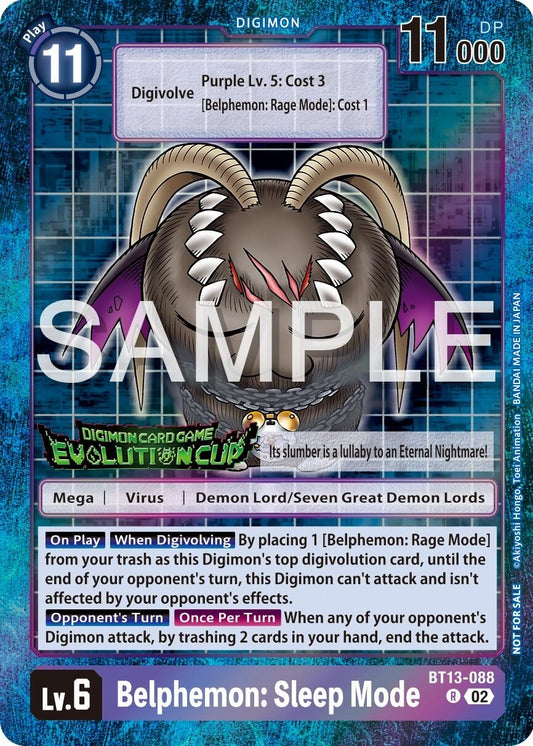 Image for Belphemon: Sleep Mode - BT13-088 (2024 Evolution Cup) - Digimon Card Game