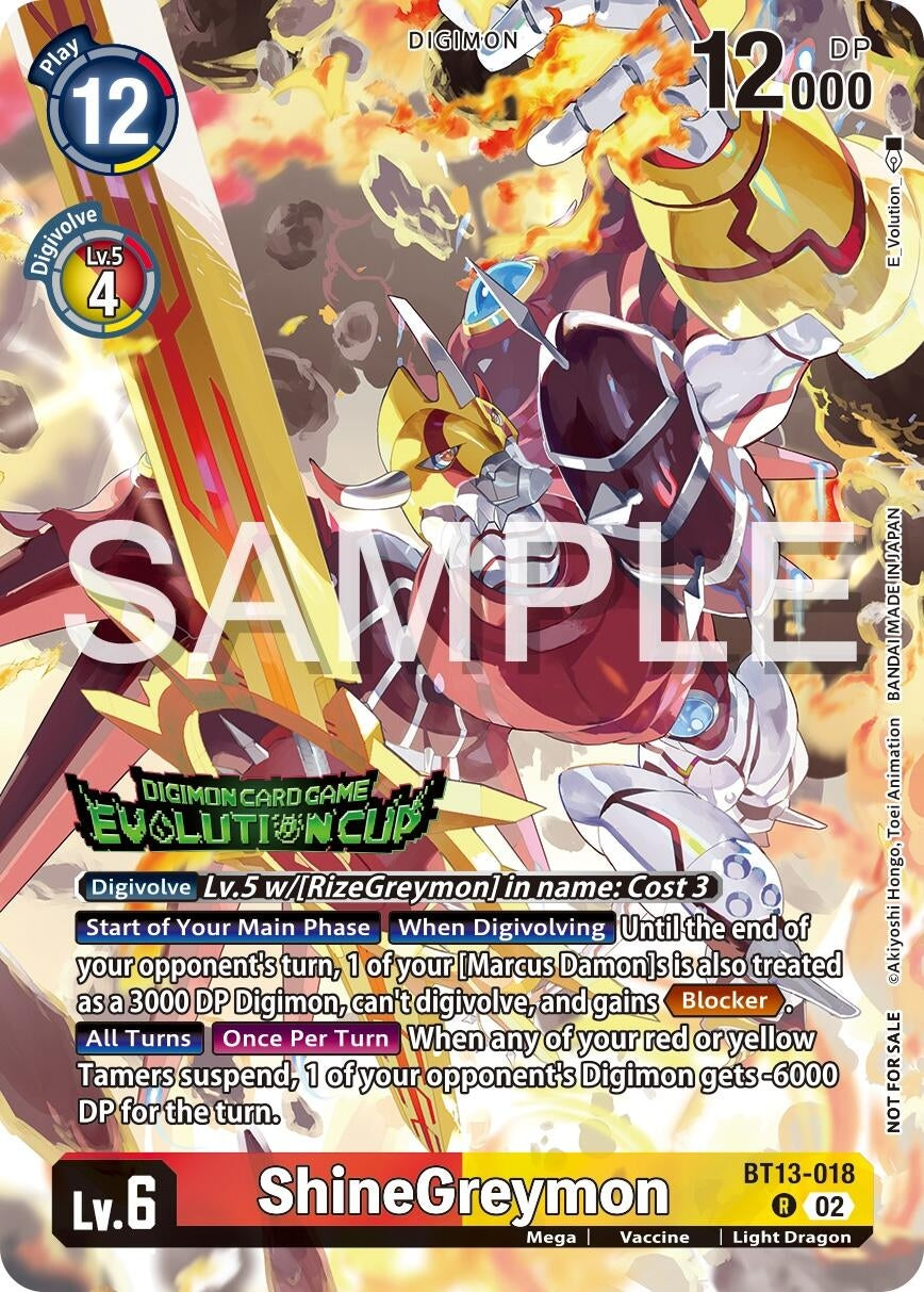 Image for ShineGreymon - BT13-018 (2024 Evolution Cup) - Digimon Card Game