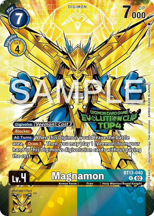 Image for Magnamon - BT13-040 (2024 Evolution Cup Top 4) - Digimon Card Game