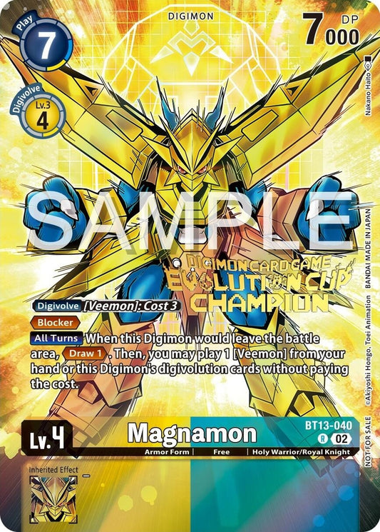 Image for Magnamon - BT13-040 (2024 Evolution Cup Champion) - Digimon Card Game