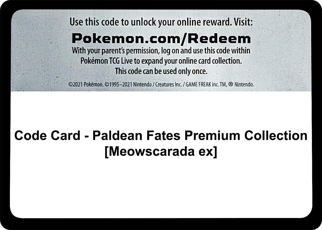 Image for Code Card - Paldean Fates Premium Collection [Meowscarada ex] - Pokemon