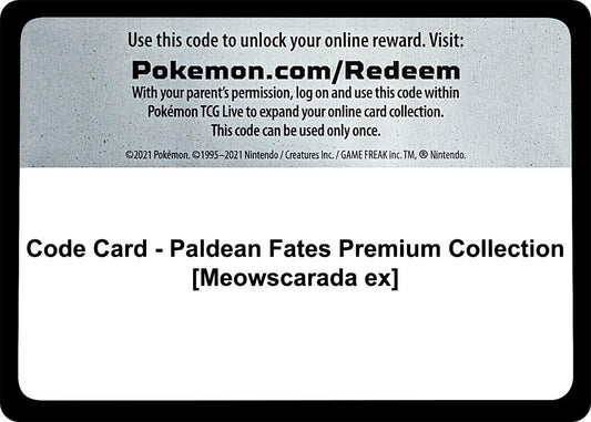 Image for Code Card - Paldean Fates Premium Collection [Meowscarada ex] - Pokemon