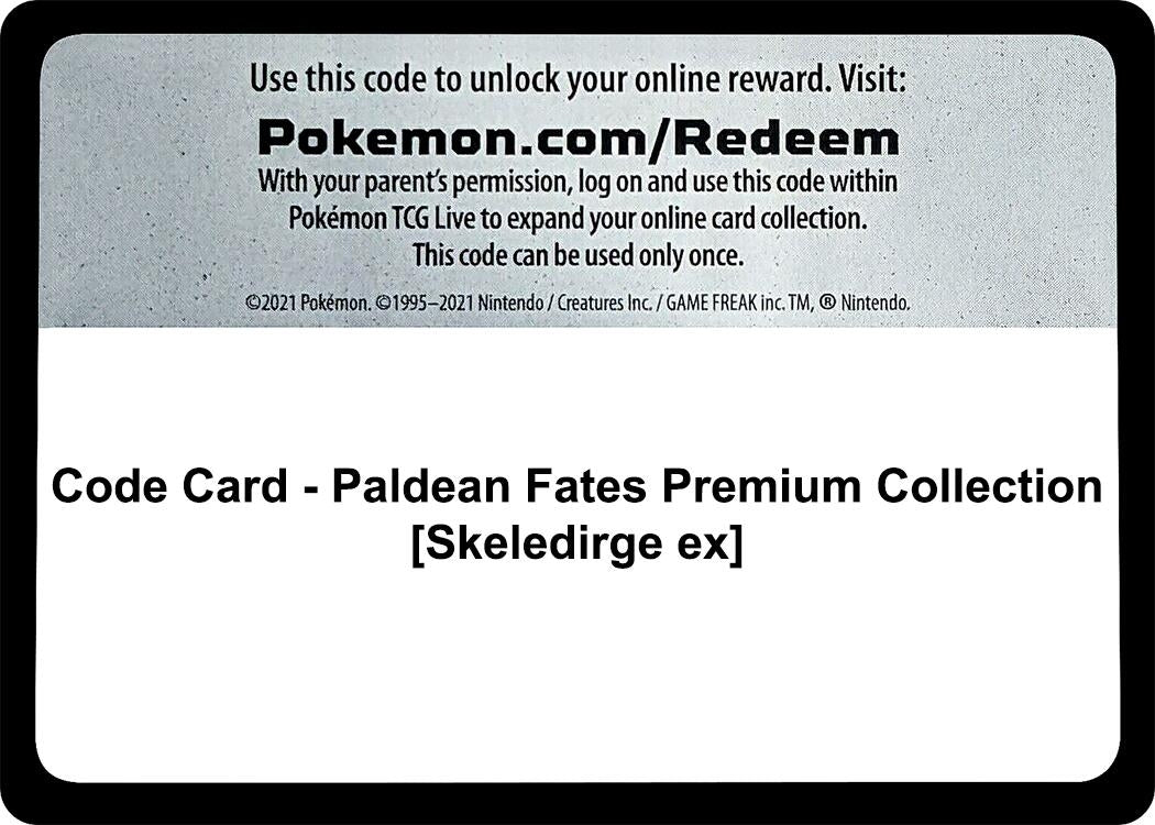 Image for Code Card - Paldean Fates Premium Collection [Skeledirge ex] - Pokemon