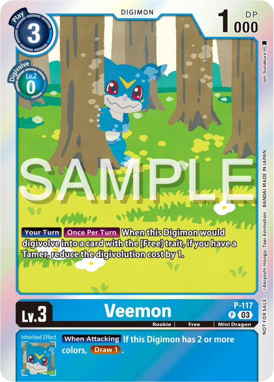 Image for Veemon - P-117 (Beginning Observer Pre-Release) - Digimon Card Game