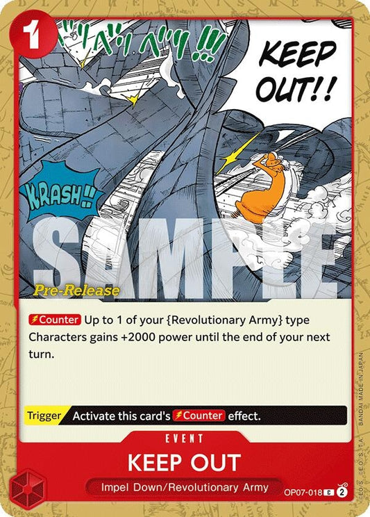 Image for Keep Out - One Piece Card Game