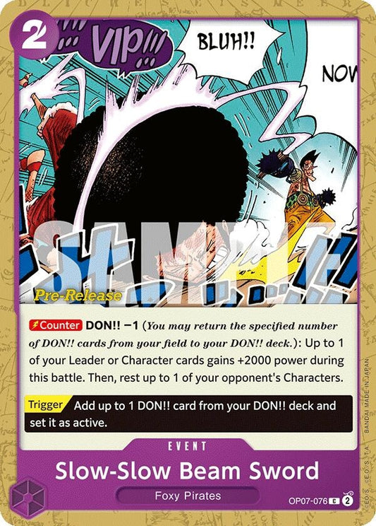 Image for Slow-Slow Beam Sword - One Piece Card Game