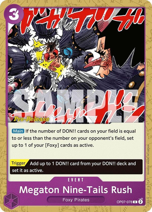 Image for Megaton Nine-Tails Rush - One Piece Card Game