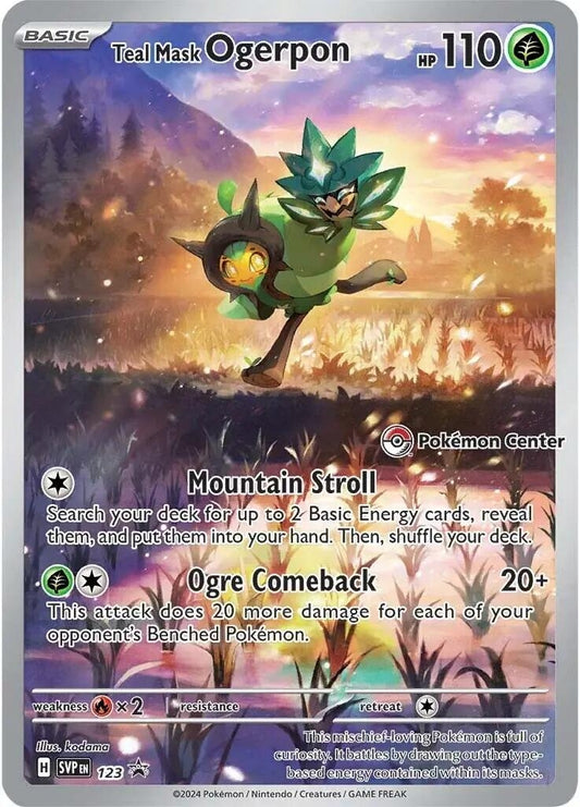Image for Teal Mask Ogerpon - 123 (Pokemon Center Exclusive) - Pokemon
