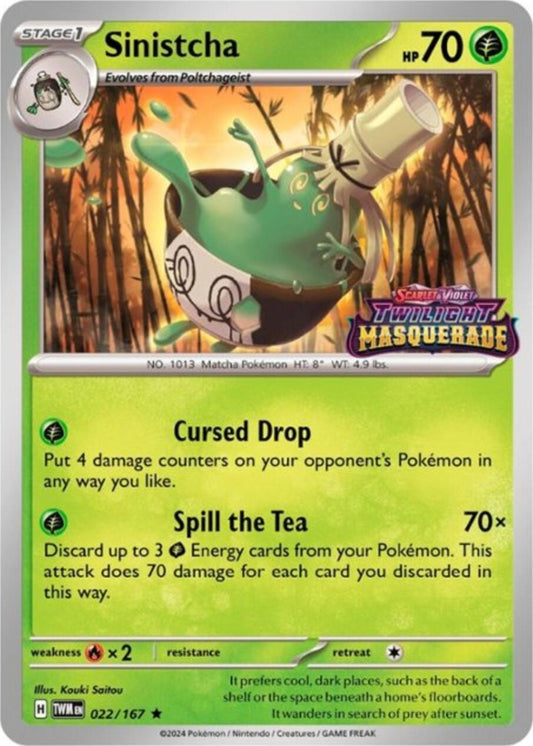 Image for Sinistcha - 022/167 (Prerelease) - Pokemon