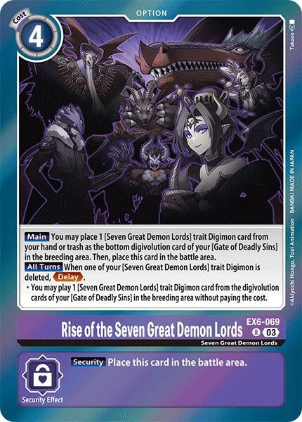 Image for Rise of the Seven Great Demon Lords - Digimon Card Game