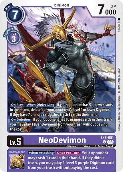 Image for NeoDevimon - Digimon Card Game