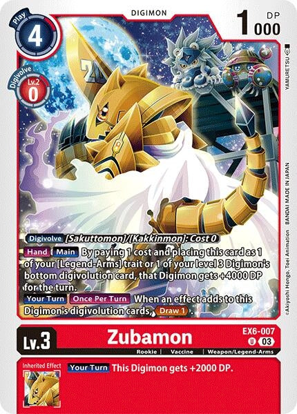 Image for Zubamon - Digimon Card Game